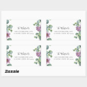 Sticker Rectangulaire Eucalyptus Greenery Bloom Adresse de retour (Feuille)