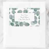 Sticker Rectangulaire Eucalyptus Moderne 2 (Sac)