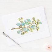 Sticker Rectangulaire Eucalyptus prédéfini 01 (Enveloppe)