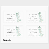 Sticker Rectangulaire Eucalyptus Verdure minimaliste Mariage (Feuille)