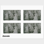 Sticker Rectangulaire Eugene Delacroix - Le Roy Rene (Feuille)