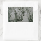 Sticker Rectangulaire Eugene Delacroix - Le Roy Rene (Sac)