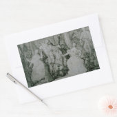 Sticker Rectangulaire Eugene Delacroix - Le Roy Rene (Enveloppe)