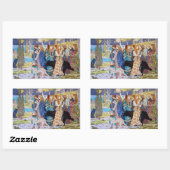 Sticker Rectangulaire Eugene Grasset - Panneau décoratif harmonique (Feuille)