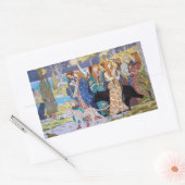 Sticker Rectangulaire Eugene Grasset - Panneau décoratif harmonique (Enveloppe)