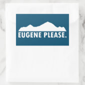Sticker Rectangulaire Eugene Oregon S'Il Vous Plaît (Sac)