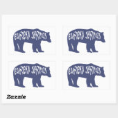 Sticker Rectangulaire Eureka Springs Arkansas Bear (Feuille)