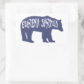 Sticker Rectangulaire Eureka Springs Arkansas Bear (Sac)