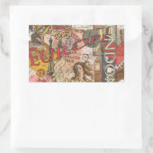 Sticker Rectangulaire Europe Travel Vintage (Sac)