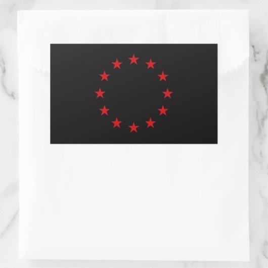 Sticker Rectangulaire European Anarchist Flag (Sac)