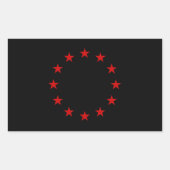 Sticker Rectangulaire European Anarchist Flag (Devant)