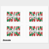 Sticker Rectangulaire Euskadi - Basque flag (Feuille)
