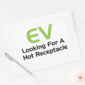 Sticker Rectangulaire EV À La Recherche D'Un Récipient Chaud (Enveloppe)