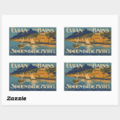 Sticker rectangulaire Evian Les Bain Suisse (Feuille)