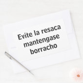 Sticker Rectangulaire evite la resaca (Enveloppe)