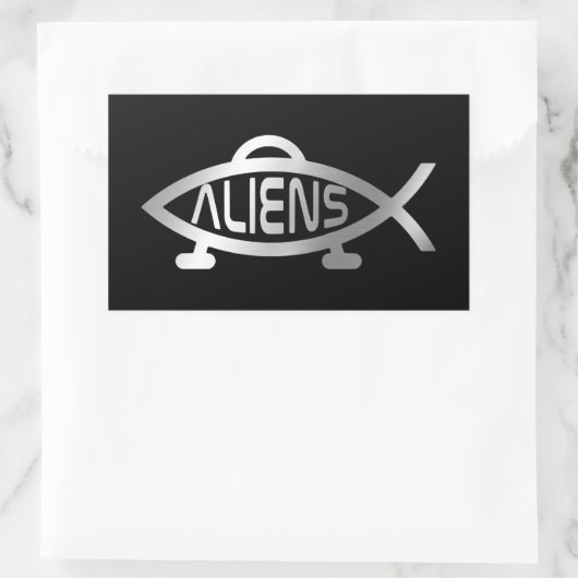 Sticker Rectangulaire Evolution - Aliens (Sac)