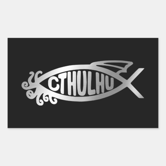 Sticker Rectangulaire Évolution - Cthulhu (Devant)