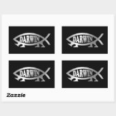 Sticker Rectangulaire Evolution - Darwin (Feuille)