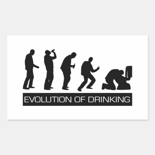 Sticker Rectangulaire Évolution de la boisson (Devant)
