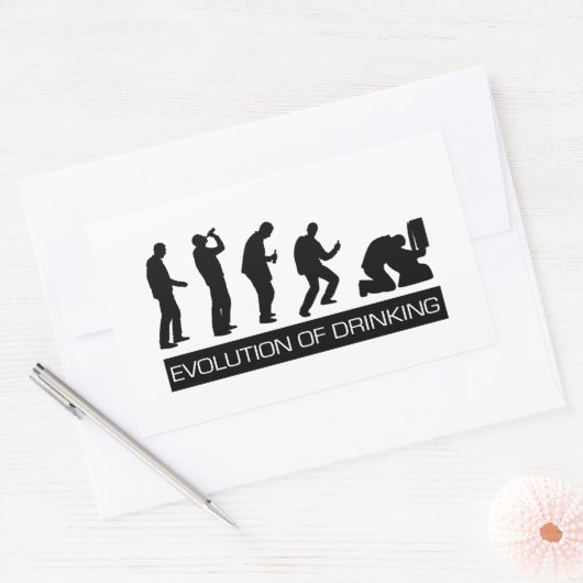 Sticker Rectangulaire Évolution de la boisson (Enveloppe)