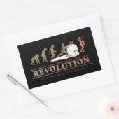 Sticker Rectangulaire Evolution de l'homme Révolution des femmes ID462 (Enveloppe)