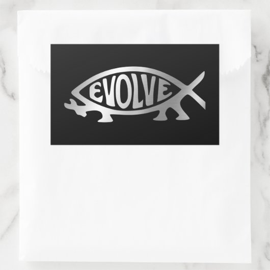 Sticker Rectangulaire Évolution - Évolution (Sac)