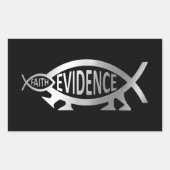Sticker Rectangulaire Évolution - Foi / Preuve (Devant)