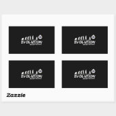 Sticker Rectangulaire Evolution mécanique d'Aircraft (Feuille)