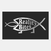 Sticker Rectangulaire Evolution - Morsures de la réalité (Devant)
