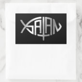 Sticker Rectangulaire Evolution - Satan + (Sac)