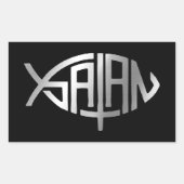 Sticker Rectangulaire Evolution - Satan + (Devant)