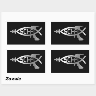 Sticker Rectangulaire Evolution - Sci-Fi