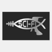 Sticker Rectangulaire Evolution - Sci-Fi (Devant)