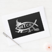 Sticker Rectangulaire Evolution - Sorcière (Enveloppe)