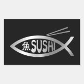Sticker Rectangulaire Evolution - Sushi (Devant)