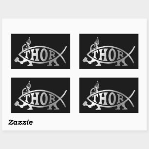 Sticker Rectangulaire Évolution - Thor