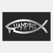 Sticker Rectangulaire Evolution - Vampire (Devant)