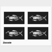 Sticker Rectangulaire Évolution - Zombie (Feuille)