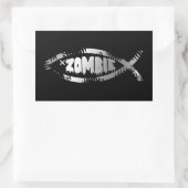 Sticker Rectangulaire Évolution - Zombie (Sac)