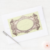 Sticker Rectangulaire Ex-libris de style victorien simple (Enveloppe)
