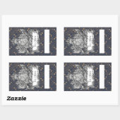 Sticker Rectangulaire Ex-Libris Dragon Bookplate (Feuille)