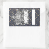 Sticker Rectangulaire Ex-Libris Dragon Bookplate (Sac)