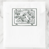 Sticker Rectangulaire Ex Libris Fleur De Lys Cross (Sac)
