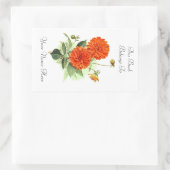 Sticker Rectangulaire Ex-libris floral (Sac)