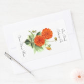 Sticker Rectangulaire Ex-libris floral (Enveloppe)