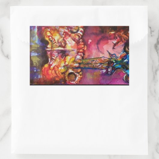 STICKER RECTANGULAIRE EXCALIBUR (Sac)