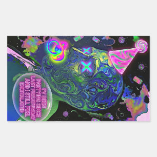 Sticker Rectangulaire Excitalated - "Toujours Excitalated Depuis Vendred