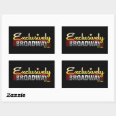 Sticker Rectangulaire ExclusivelyBroadway.com (Feuille)