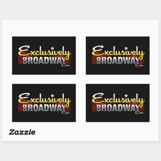 Sticker Rectangulaire ExclusivelyBroadway.com (Feuille)