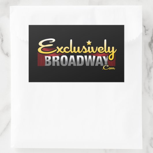 Sticker Rectangulaire ExclusivelyBroadway.com (Sac)